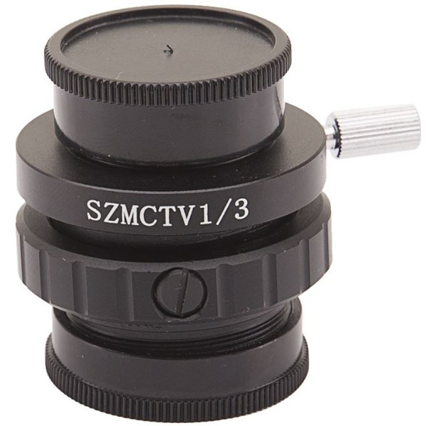 Optika Adaptery do aparatów fotograficznych Adapter C-mount ST-418,  dla matrycy 1/3", 0.35x, regulacja ostrościb (LAB 30)