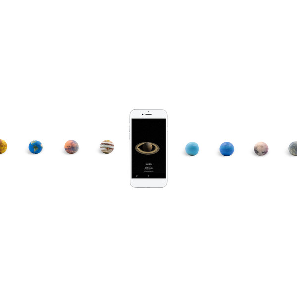 AstroReality Globus plastyczny Solar System Mini Set
