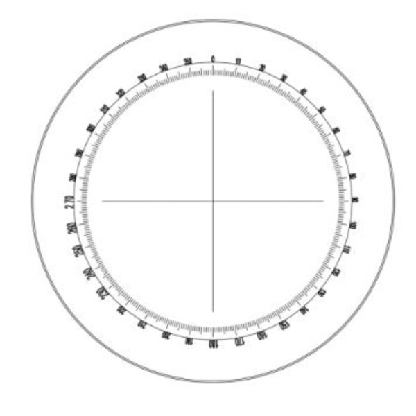 Motic Celownik optyczny 360°/1°, krzyż nitek, Ø23 mm (SMZ-140)