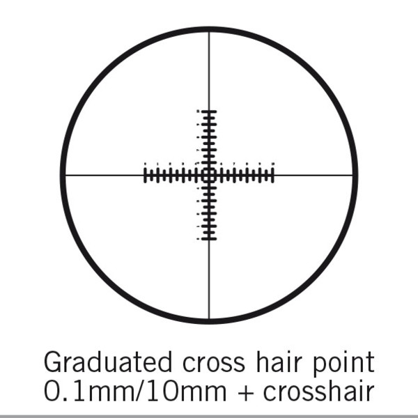 Motic Płytka z siatką, podwójna 100/10 mm, krzyż nitek, śr. 25 mm (SMZ-161)