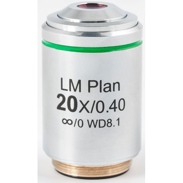 Motic Obiektyw LM PL, CCIS, LM, plan, achro, 20x/0.4, w.d 8.1mm (AE2000 MET)