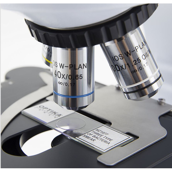 Optika Mikroskop B-510-2, diskussion, trino, 2-head, IOS W-PLAN, 40x-1000x, EU