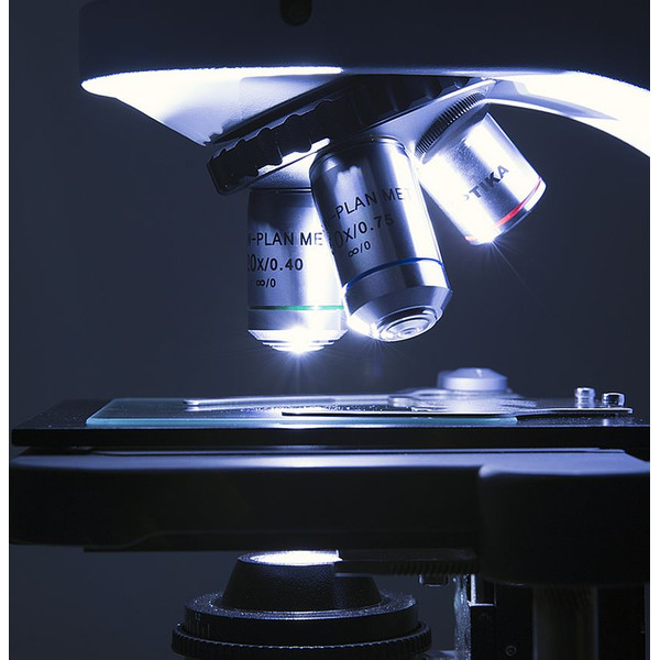 Optika Mikroskop B-510MET, metallurgic, incident, trino, IOS W-PLAN MET, 50x-500x, EU