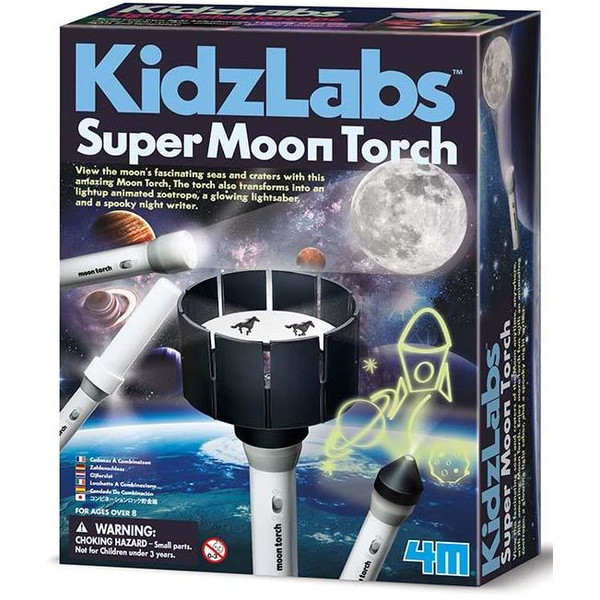 HCM Kinzel KidzLabs Księżycowa latarka kieszonkowa Super Moon Torch