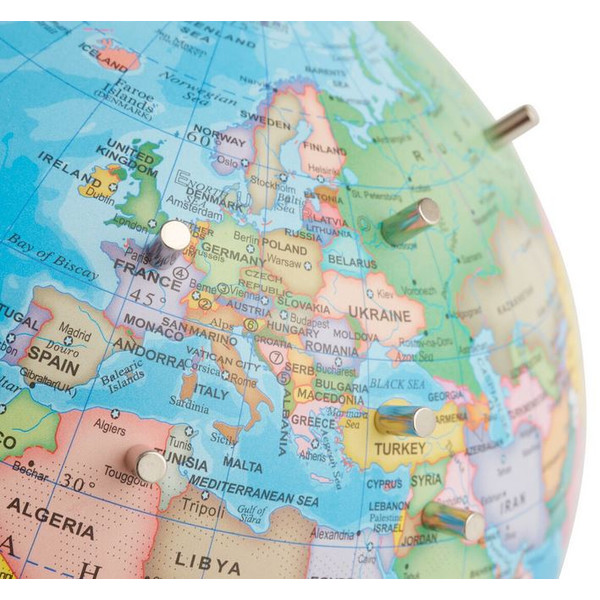 TROIKA Globus emform globe Magnet Political incl. 10 magnets 23cm