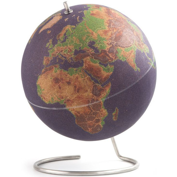suck UK Globus Coloured cork globe 25cm for pinning
