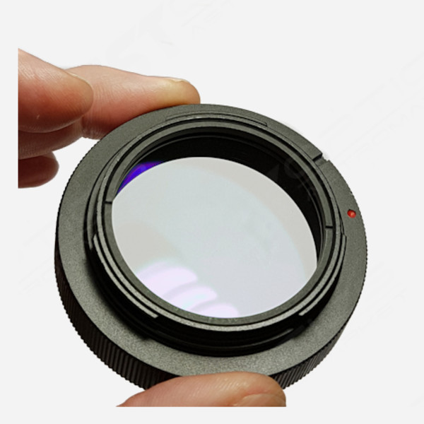 ASToptics Pierścień T M48 EOS z wbudowanym filtrem bezbarwnym