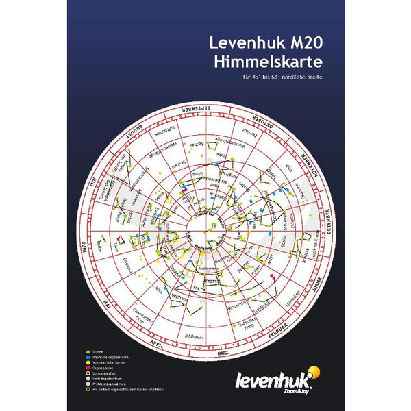 Levenhuk Mapa nieba , duża, M20