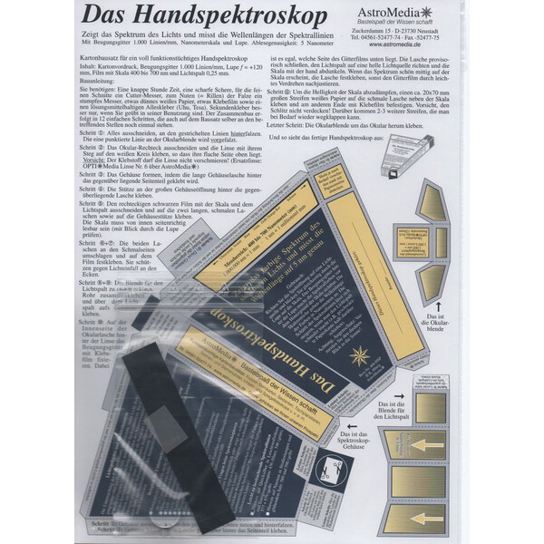 AstroMedia Zestaw Das Handspektroskop