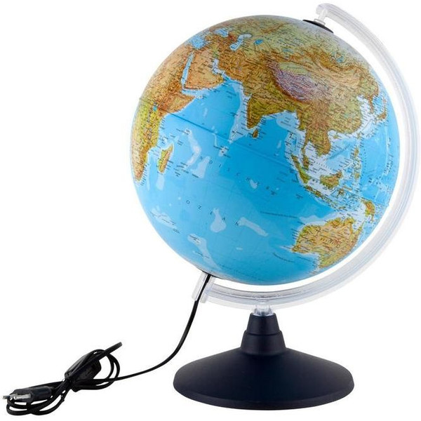 Idena Globus Iluminated Globe with double image cartography 30cm
