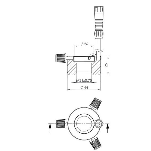 StarLight Opto-Electronics RL1-40 B, blau (470 nm), Ø 26mm