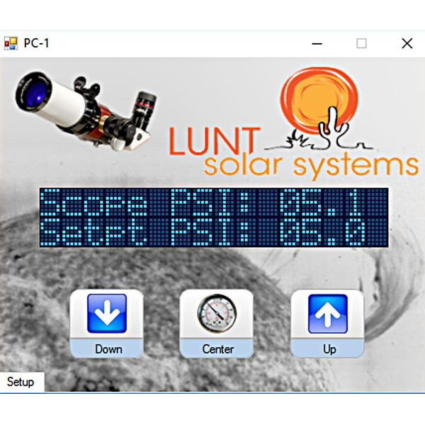 Lunt Solar Systems Sterowanie tunerem ciśnieniowym PC-USB