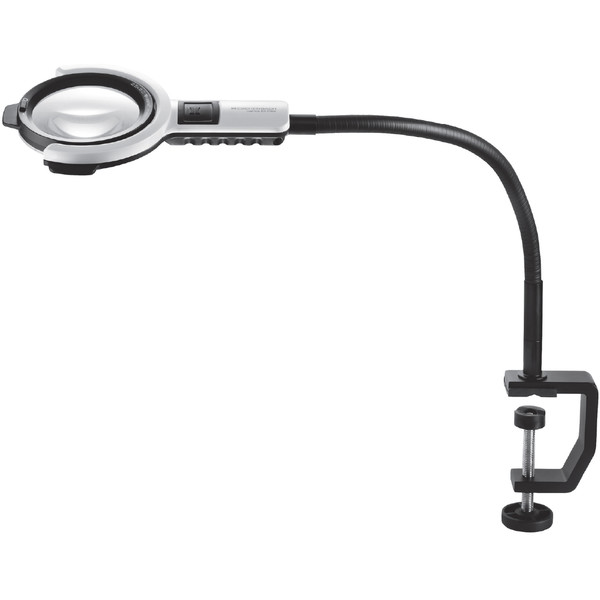 Eschenbach Lupa Lampa powiększająca varioLED flex, 6dpt, 2,5x, Ø 76 mm, Statyw 350 mm
