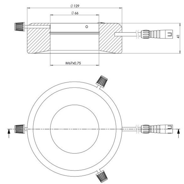 StarLight Opto-Electronics RL12-10s-S4 G, spot, zielony (528 nm), Ø 66 mm