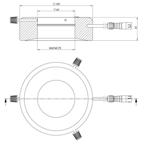 StarLight Opto-Electronics RL12-18f R, reflektor, Czerwień (625 npm), Ø 66 mm
