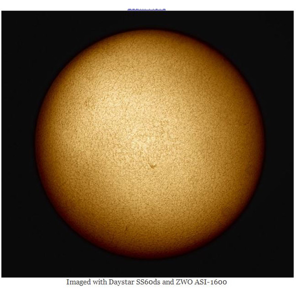 DayStar Teleskop do obserwacji słońca ST 60/930 SolarScout SS60-ds H-Alpha OTA Set