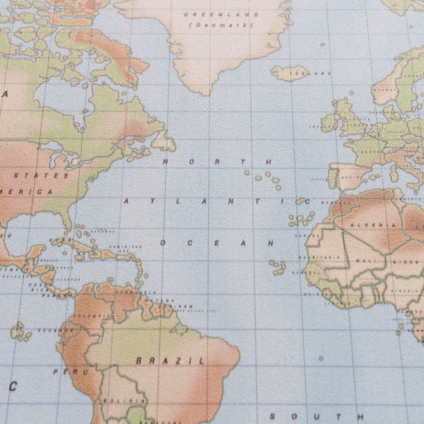 Miss Wood Mapa Woody Akwarela Fizyczna L