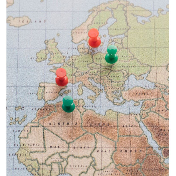 Miss Wood Mapa Woody Akwarela Fizyczna XL