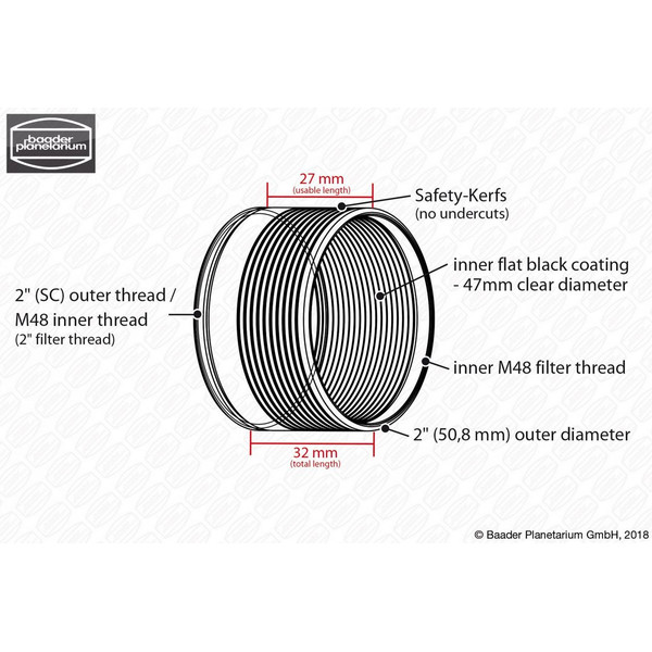 Baader 2-calowe gniazdo Safety-Kerf