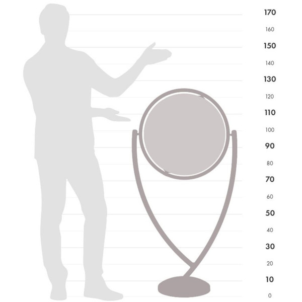 Zoffoli living Globus na podstawie Colombo Apricot 50cm
