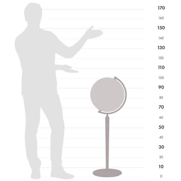 Zoffoli Globus na podstawie Vasco da Gama Apricot 40cm