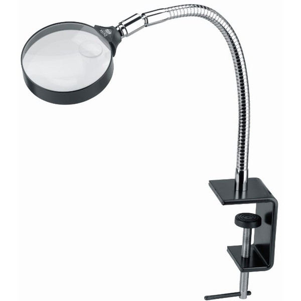 Schweizer Lupa robocza Zacisk stołowy, 2x/Ø120 mm, obustronnie wypukła