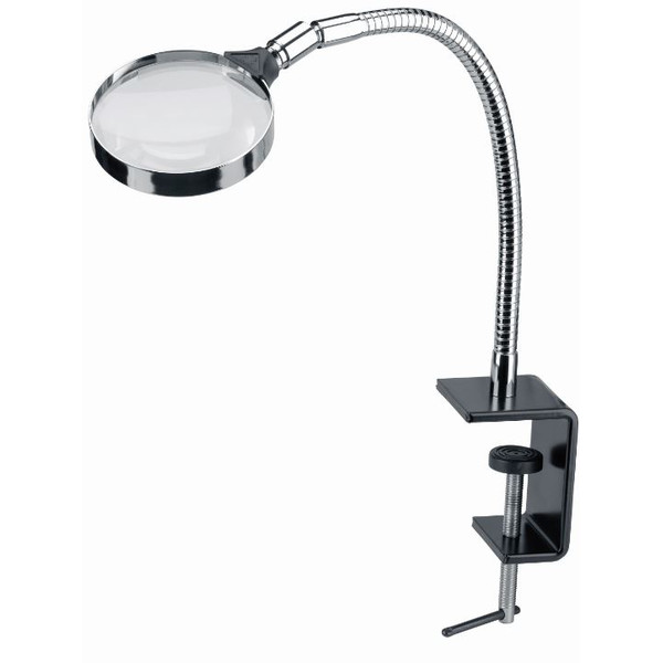 Schweizer Lupa robocza z zaciskiem stołowym, 2,5x/Ø90 mm, obustronnie wypukła
