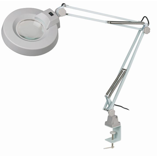 Schweizer Lupa Lampa powiększająca z ramieniem nożycowym, 2x/Ø125mm, obustronnie wypukła, 22W