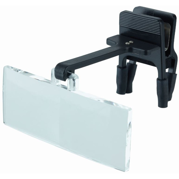 Schweizer Lupa Basic-Line RIDO-CLIP z sekcją obiektywu, 2,75x, 7D, 125 mm szerokości.