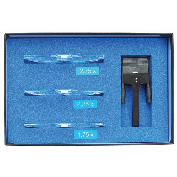 Schweizer Lupa Sekcje soczewek Basic-Line RIDO-CLIP 1,75x, 2,35x, 2,75x