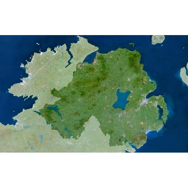 Planet Observer Mapa regionalna - Region Irlandia Północna