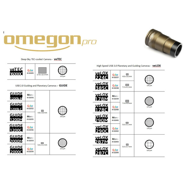 Omegon Aparat fotograficzny veLOX 287 M Mono