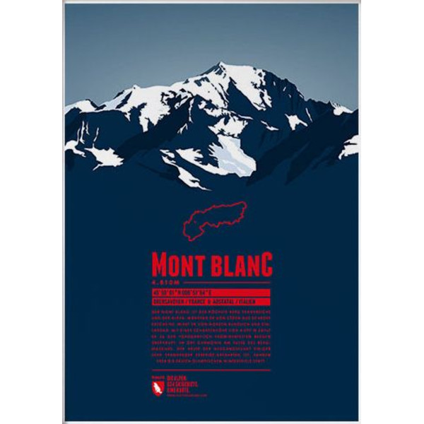 Marmota Maps Plakaty Mont Blanc