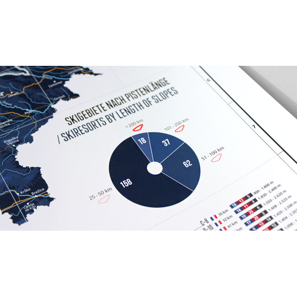 Marmota Maps Mapa regionalna Map of the Alps with 268 Ski Resorts