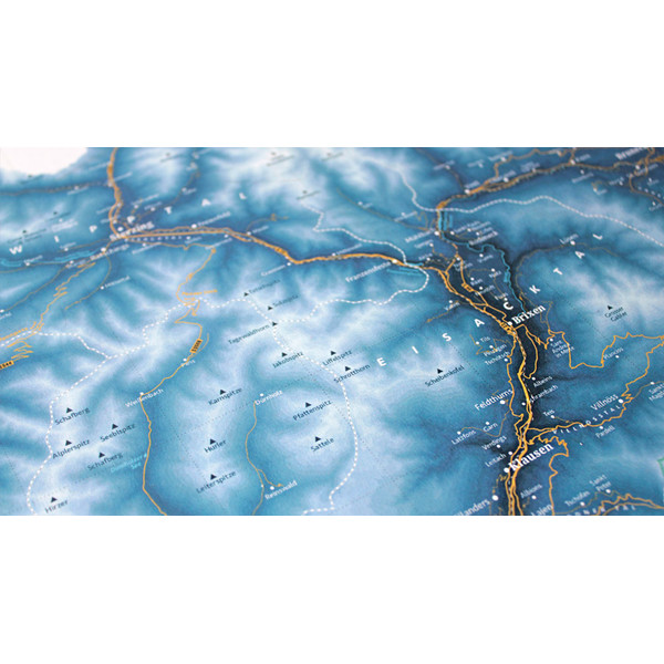 Marmota Maps Mapa regionalna Południowy Tyrol Ski Blue