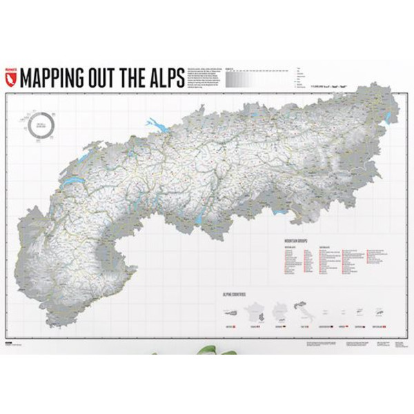 Marmota Maps Mapa regionalna Mapping Out the Alps (Englisch)