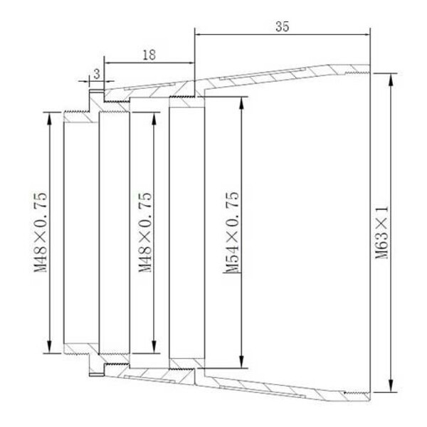 TS Optics Adapter M63/T2
