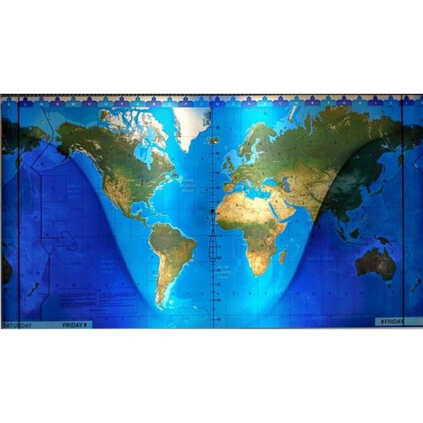 Geochron Zamienna mapa świata (topograficznych)
