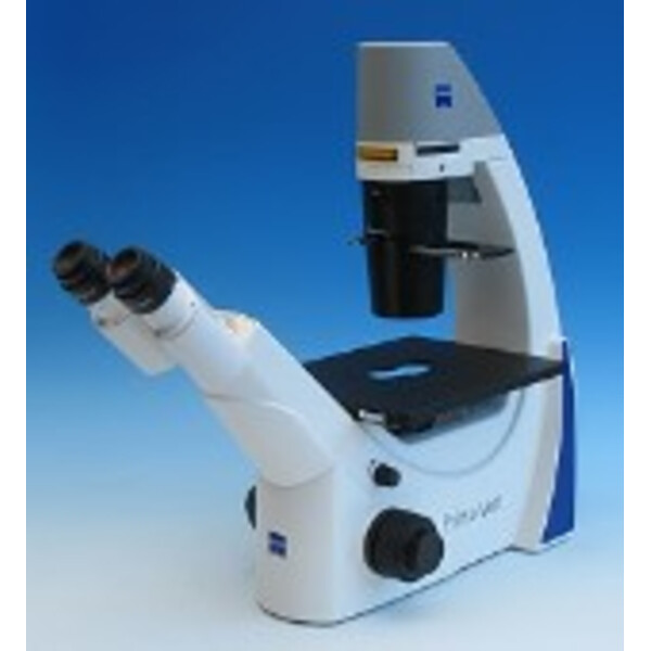 ZEISS Mikroskop odwrócony Primovert bino Ph1, Ph2, 40x, 100x, 200x, 400x, Kond 0.4