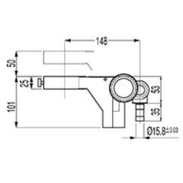 Nikon Montaż na głowę Kopfhalterung C-FMB, mit Trieb, für 1-armig überhängende Stative (Typ B)