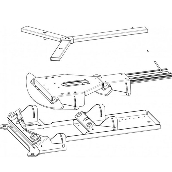 Geoptik Klin paralaktyczny Eartha Dobson Platform with variable Latitude