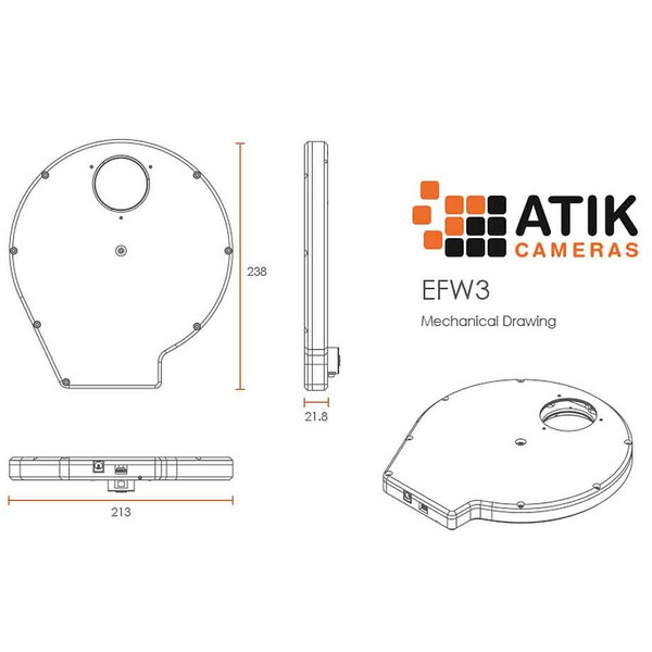 Atik EFW3 7x 2" elektroniczne koło filtracyjne