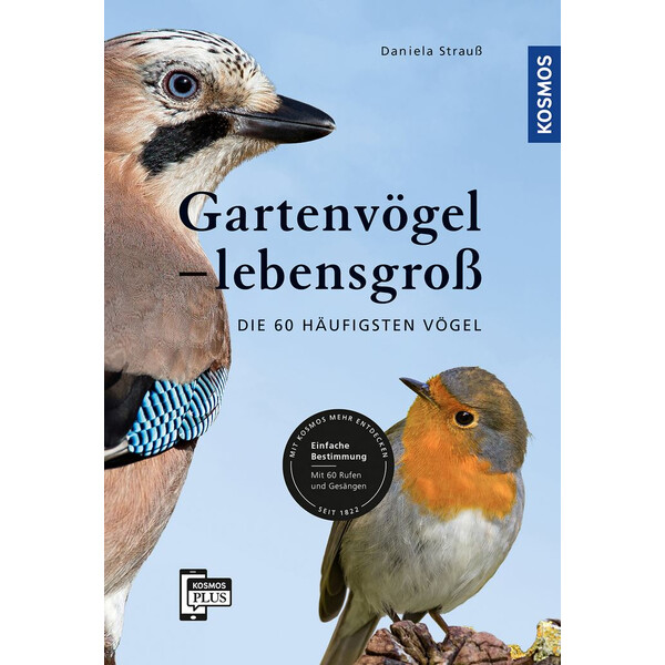 Kosmos Verlag Gartenvögel lebensgroß (Ptaki ogrodowe w skali 1:1)