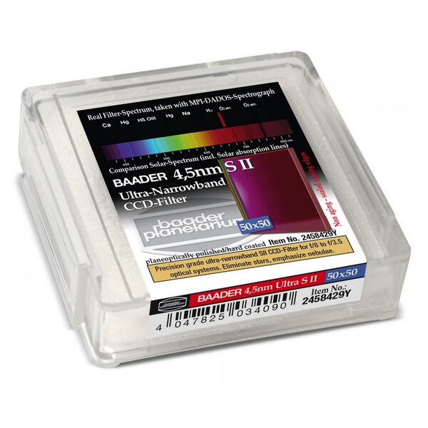 Baader Filtry Ultra-Narrowband 4.5nm S II CCD-Filter 50x50mm