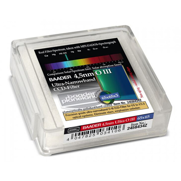 Baader Ultra-Narrowband 4.5nm OIII Filtry 65x65mm