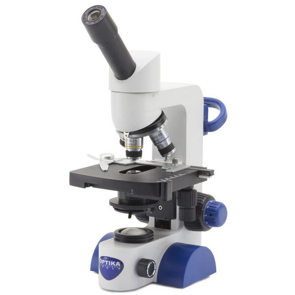 Optika Mikroskop B-63, mono, 40-600x, LED, akumulator, stolik krzyżowy