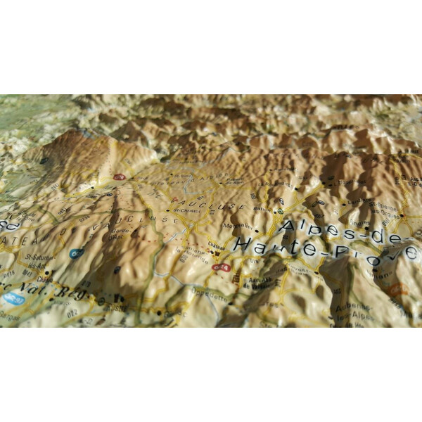 3Dmap Mapa regionalna Les Massifs de Provence