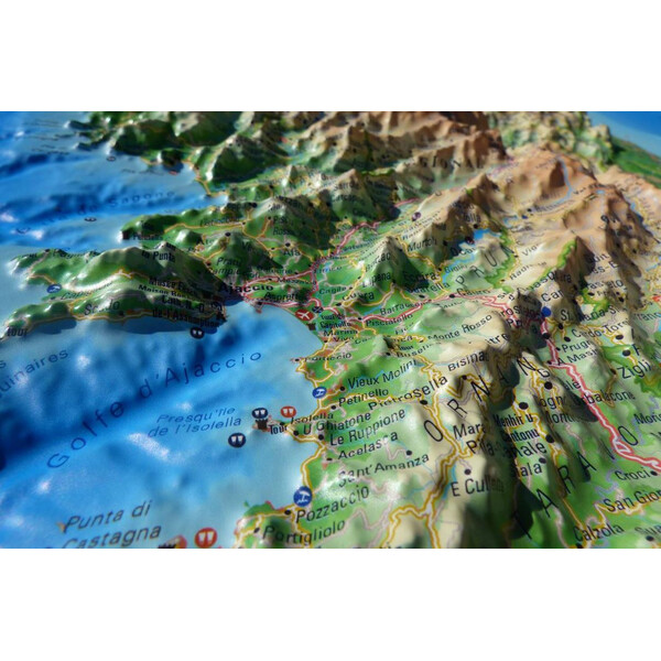 3Dmap Mapa regionalna La Corse