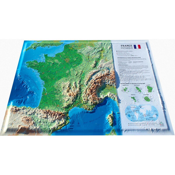 3Dmap Mapa La France Physique (petite)