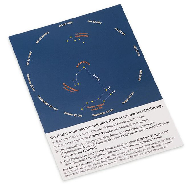 AstroMedia Mapa gwiazd Polarsternfinder Postkarte 10 Stück
